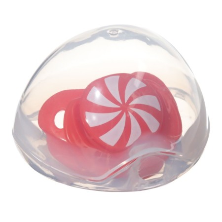 Nipple - New Year's dummy "caramel", orthodontic, silicone, +6 months, in a container, crumb I-4