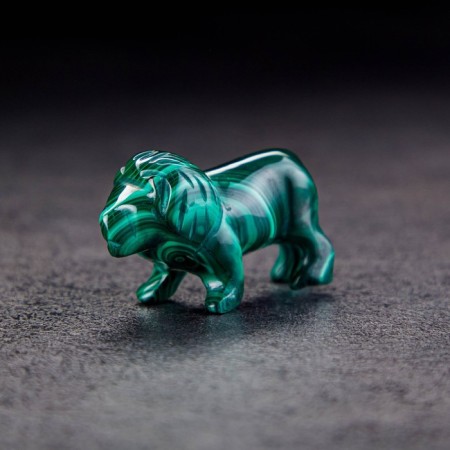 Souvenir "Leo middle", natural malachite