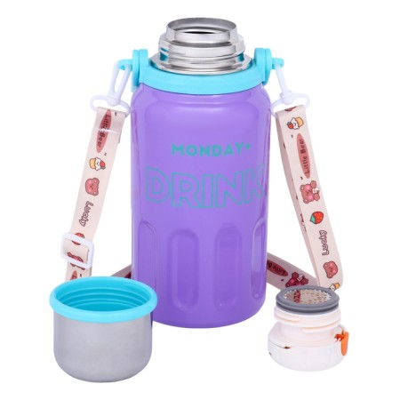 Thermos, 1 l, Coffee Cup, retains heat 10 hours, purple-5