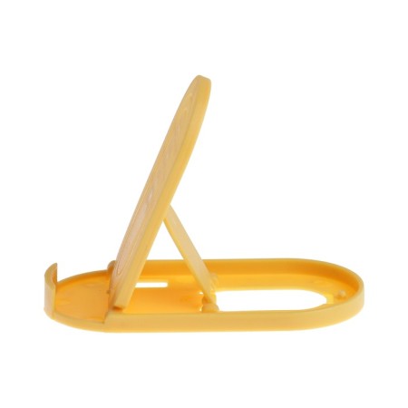 Luazon phone stand, folding, oval, adjustable height, yellow-3