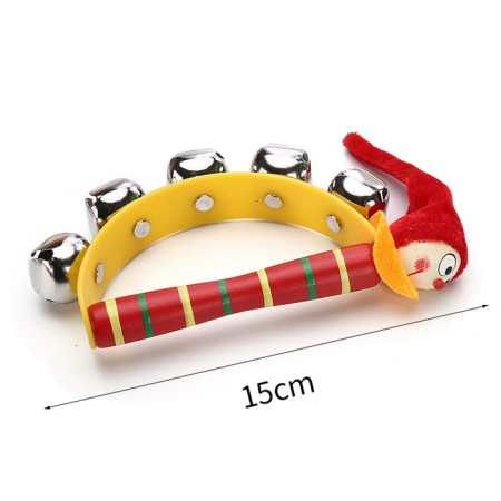 Toy musical tambourine "Beasts" with bells, mix