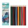 Pencils of watercolor 18 colors, in a cardboard box, sharpened