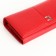 Women's wallet on magnets, red color