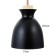 Lamp Bayerlux "Varmo" 3he27 40W black 41x41x25-125cm