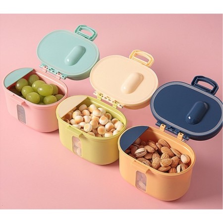Container for storing baby food "Crown", 240 gr., Yellow color-11