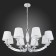 Suspension lamp ST LUCE. SL1756.103.08. Bello. 8x40 watts, E14, 90x90x35 cm, chromium color
