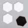 Set of canvases on the magnet, 4 pcs. "Hexagon", 7.5 cm.