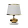 Traffic lamp with a lampshade Risalux "Drops", 1 × 40 W, E27, White/gold, 17 × 17 × 24 cm