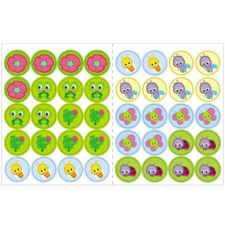 Activities with stickers "in the meadow"-1
