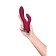 Vibrator with clitoral stimulant L’Eroina by Toyfa Mion, silicone, burgundy, 22 cm
