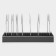 Kitchen holder for lids, pans and pots of the shade, color gray
