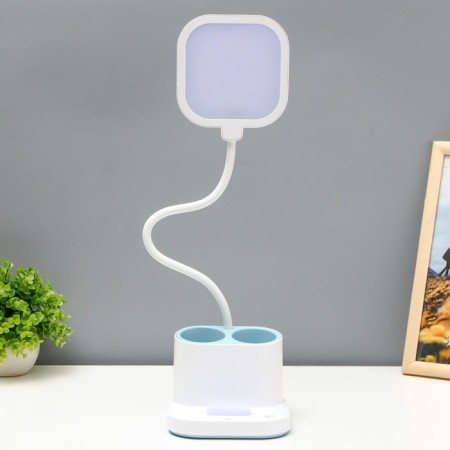 Table lamp sensory "Classen" LED 3W AKB USB white and white 14x13.5x57 cm Risalux-6