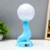 Table lamp "Sea cat" LED 3W 3AA 3000K Blue 10x11x26 cm Risalux