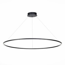 Suspension lamp ST LUCE. ST605.443.57. 1x57 W, LED, 4000K, 3705 LM, 100x100 cm, black color