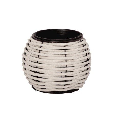 Wazon woven, 38 × 40 cm, white, 20 l, Deckwood