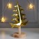 Souvenir Ceramics, tree "Christmas tree on the stand" Gold 26.2x9.8x17.5 cm