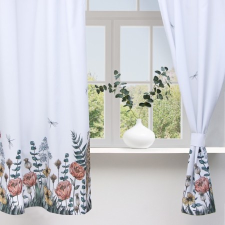 A set of curtains d/kitchen with sequence of Ethel "Kitchen Collection" 145x180cm-2 pcs., 100% p/e