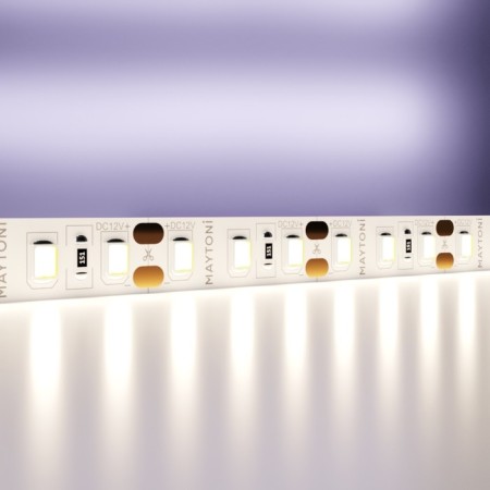 LED tape Maytoni, 12V, IP20, 2835, 9.6W/m, 4000k, 5 m, monochrome glow
