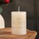 Candle-cylinder aromatic "jasmine", 5x7.5 cm