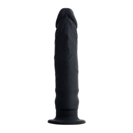 Popo pleasure by toyfa lupi phallimitator, silicone, black color, 12 cm-1