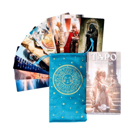 Tarot "Anime. World Gensin", fortune -telling cards, 78 l, map 6.3 x 12 cm, with a bag