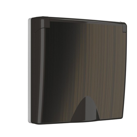 IP44 outlet with a lid (bronze) WL12-SKGSC-IP44-CP