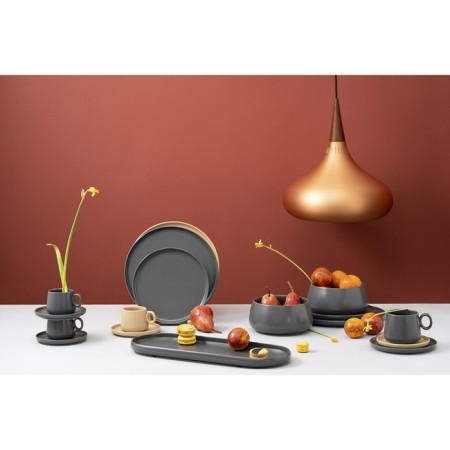 Set of plates Tkano Essential, 25 cm, 2 pcs, beige color-7