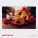 Board cutting glass shares "Strawberry croissants", 30 × 20 cm