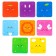 Soft puzzle for kids "colors and shapes", 8 puzzles, crumb I