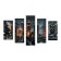 Carty clock wall modular "city", silent, 80 x 140 cm