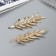 Invisible hair "Audrey" (set 2 pcs) a twig, 7.5 cm, gold