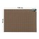 Rug EVA Universal Grand Caratt, honeycombs 100 x 70 cm, beige