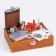 Set 6 in 1: Flaw 8 OZ, glass, funnel, cubes 5 pcs, cards, chess, 18 x 24 cm, mix