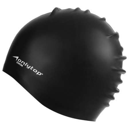 Hat of swimming adult Onlytop, silicone, girth 54-60 cm, Mix color-13