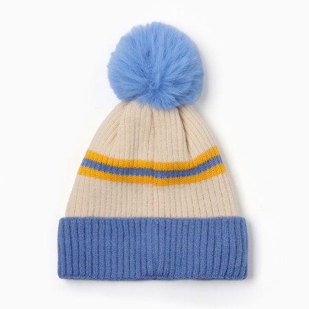 Children's hat minku, central blue, rr 48-50-2