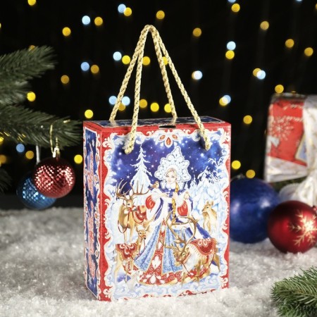 Gift box "Souvenir" in red, 16.5 x 7.9 x 20.8 cm-1