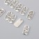 Decor for creativity Metal "Token on a trip" silver 2x1 cm