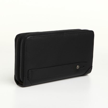 Male clutch on lightning, textura, black color-1