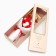 Bouquet of soap red and white roses in a box of 20 pcs