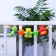 Stretching to a stroller/crib "Funny animals", 3 toys, crumb I