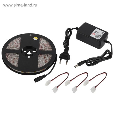 A set of LED era tape, 12V, SMD5050, 5 m, IP65, with accessories, 60 LED/m, 2700K-1
