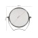 Mirror Mirror Cosmetic Makeup Unistor Look, for a bathroom with a diameter of 12.5 cm
