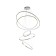 Suspension "Amia", size 40+60+80+100+120x500 cm, 175W, LED, 4000K