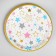 Paper plate "Color stars", 18 cm, set 10 pcs.