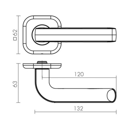 Separate handle Tor XL CP-8, color chrome-1