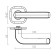 Separate handle Tor XL CP-8, color chrome