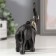 Souvenir Polystone "Elephant African with Elephant" 12x10.5x5 cm