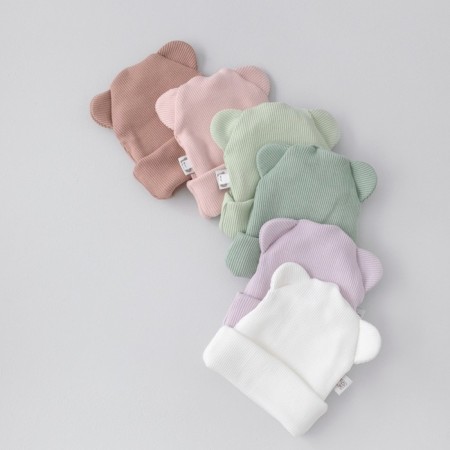 Kinderlitto Piccolino Kinderlitto kit, 2 items: hat, snood, age 2-3 years, olive color-4