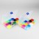 Plastic buttons, D = 12 mm, 150 pcs, in the organizer, colorful color