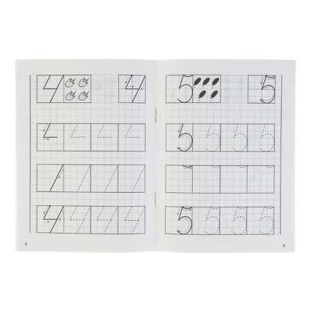 Caps "Learning to write numbers", for children 4-5 years old. Bortnikova E.-1